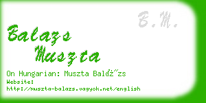 balazs muszta business card